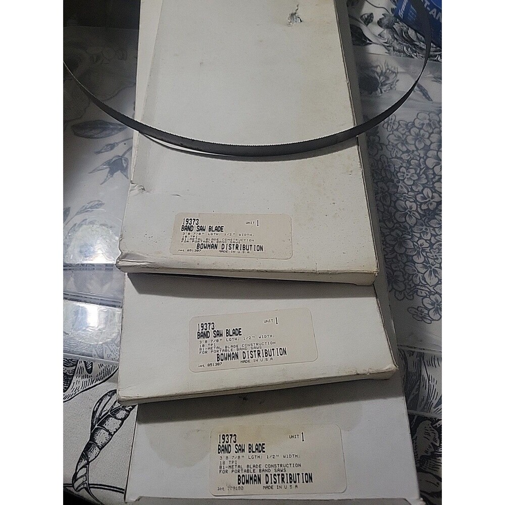3 44-7/8 In Bandsaw Blades 18TPI, Bi-Metal 44-7/8" x 1/2" x .020" 18 TPI Vtg USA